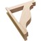Ekena Millwork 5 1/2-in W x 24-in D x 32-in H Funston Block Rough Cedar Woodgrain TimberThane Outlooker, Primed Tan OUTUR055X24X32FST44RCPR - alternate 3